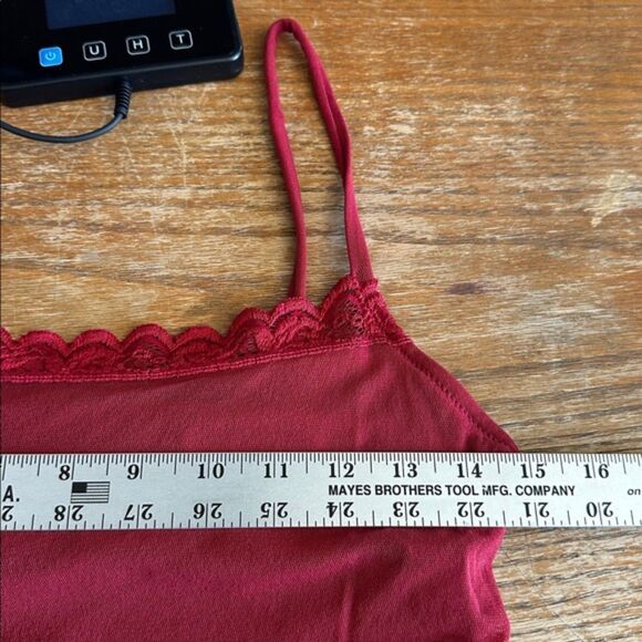 Cosabella Slip Dress Women M Red Lace Chemise Spaghetti Strap Bodycon Y2K Italy - Picture 6 of 8